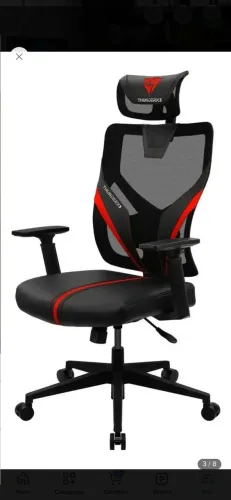 Desapego carioca! Cadeira Gamer Ergonômica ThunderX3 YAMA1 Preta/Vermelha