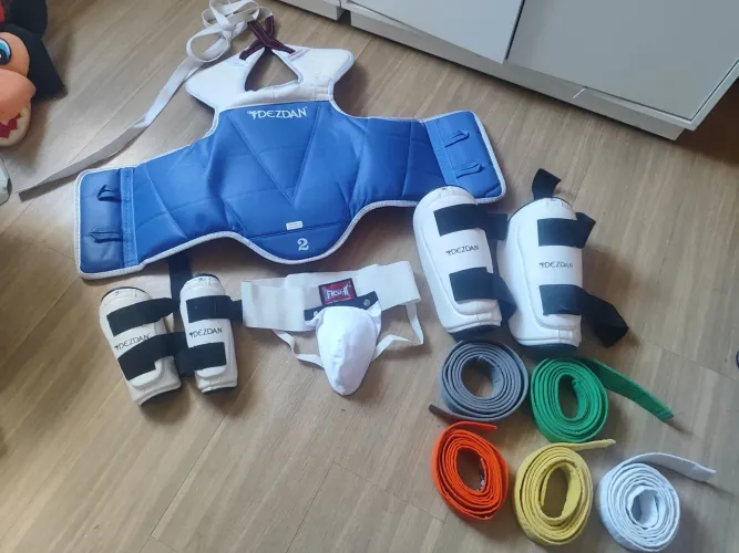 Kit proteção Taekwondo TKD