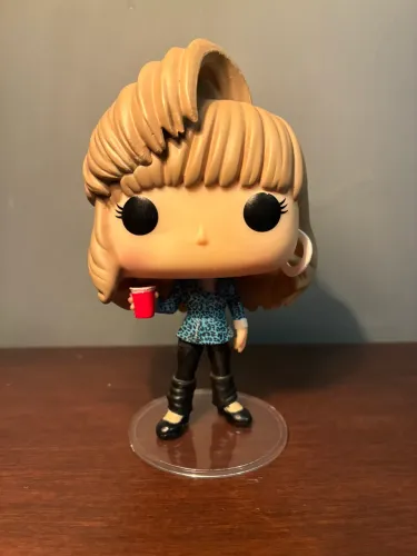 Funko Pop Rachel Green #703 Friends 80?s Hair Leopard Print com Copo - Excelente Estado