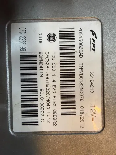 Módulo de injeção Fiat 500 polonês 2009