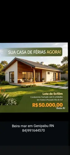 Vendo lotes Beira mar em Genipabu é leia