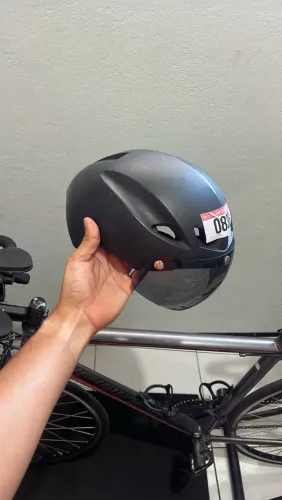 Capacete Speed/Triathlon C/ Viseira