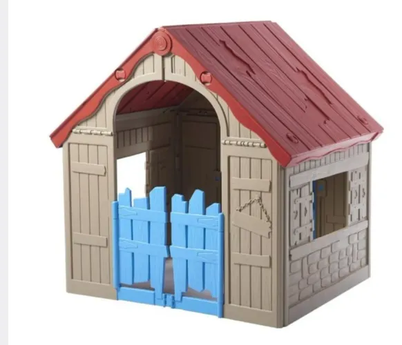 Casinha - Keter - Bege Vermelho Azul