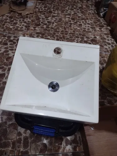 Pia de Banheiro Branca retangular 39cm x 35cm - São Caetano 
