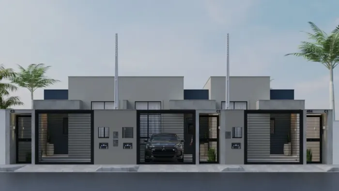 Geminado Planta Baixa no Jardim Paraiso, 2 Dormitórios, Entrega Prevista Março/25
