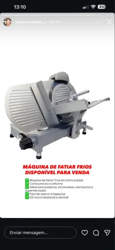 Máquina de fatiar frios