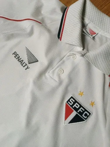 camisa original 1999 comissão são paulo fc penalty branca tamanho g spfc técnica polo