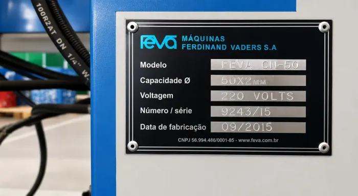 DOBRADEIRA AUTOMÁTICA CNC DE TUBOS FEVA CN-50 - ANO 2015