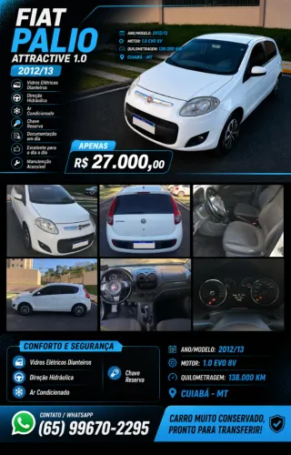 Fiat Palio Attractive 1.0 EVO Fire Flex 8V 5P 2013