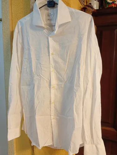 Camisa branca masculina slim G/GG (BROOKSFIELD)