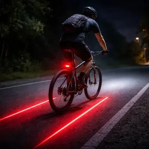 Lanterna traseira de Bike Gold Sports Led Clear Vision Laser Tail Light