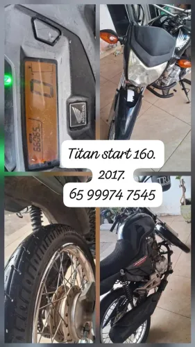 Titan start 160 preta