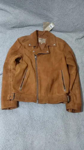 Jaqueta de Couro Wilsons Suede Riders