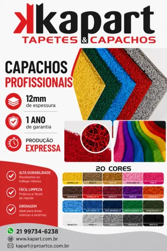 Tapete capacho de porta residencial 