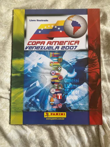 Álbum copa América 2007 90 porcento de figurinhas