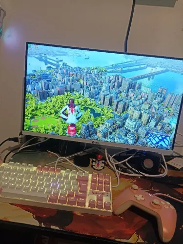 Monitor gamer branco