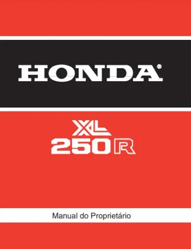 Manual do Proprietário XL 250 R 82-83 (envio pelo whatsapp)