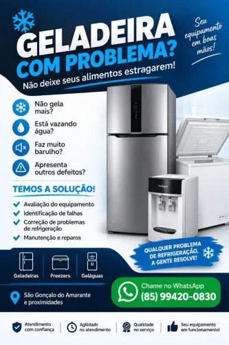 Técnico (conserto) de geladeiras São Gonçalo do Amarante-ce
