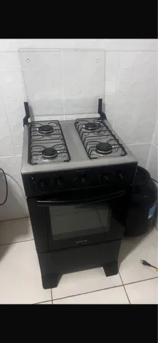 Fogão Atlas 4 Bocas Mônaco Plus Bivolt - Preto