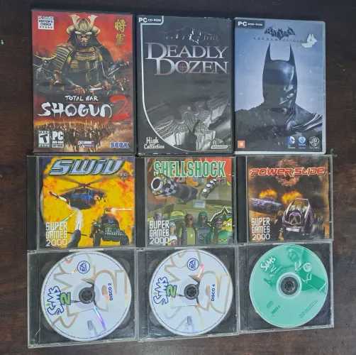 Lote com 8 Jogos de PC Originais BARATO