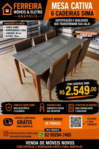 Mesa sala de jantar