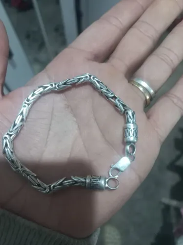 Corente de prata pulseira