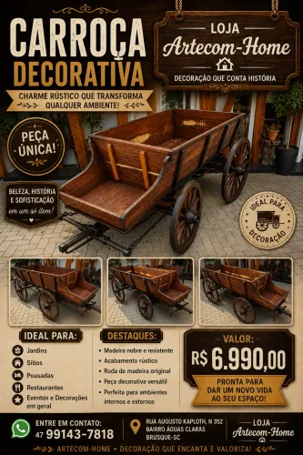 Carroça decorativa