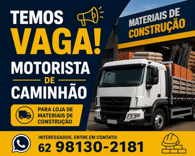 Contrata-se Motorista de Caminhão 