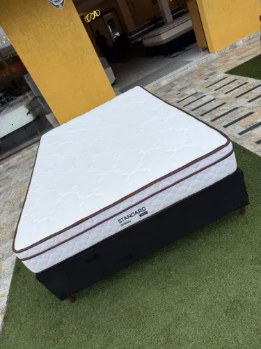 Cama box Casal MANNES SEMINOVA - Entrego HOJE! 