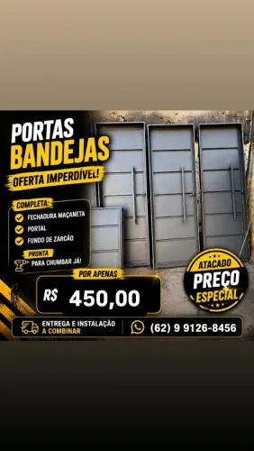 Portas novas R$450