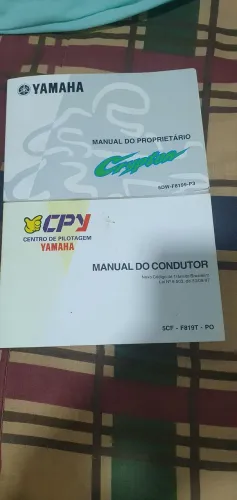 Manual proprietário da Crypton 2001 ,completo c/ os 2 livros,  originais 