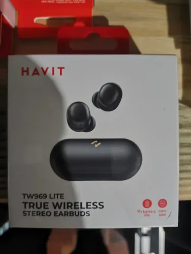Fone Bluetooth TWS Havit TW969 com Microfone HD - Preto