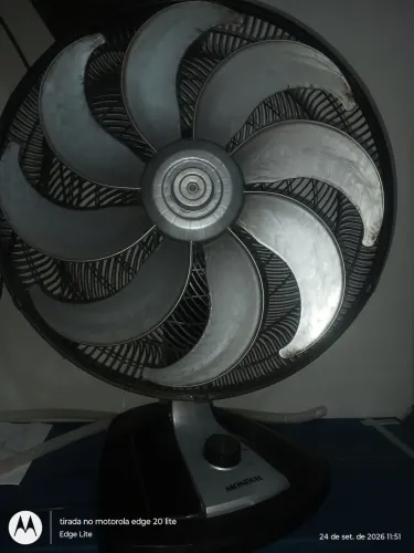 Ventilador Turbo Mondial de 50 cm, vento forte.