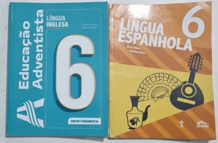 Livros Colégio Adventista 6° ano fundamental II
