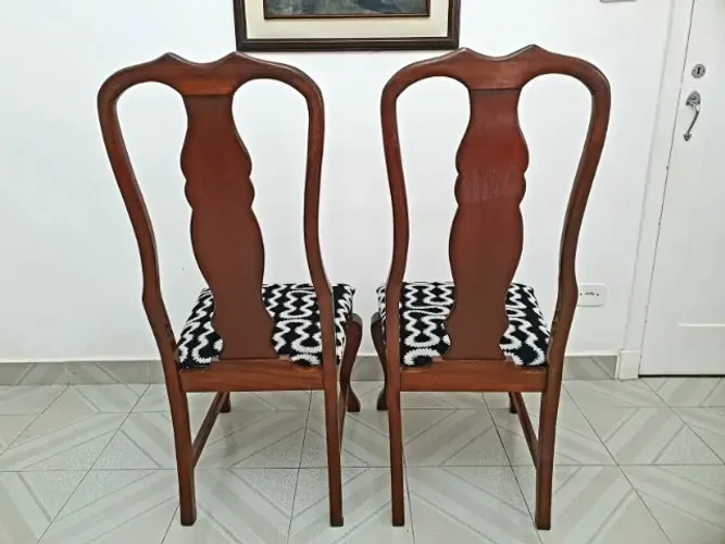 Conjunto de 2 Cadeiras de Mesa De Jantar