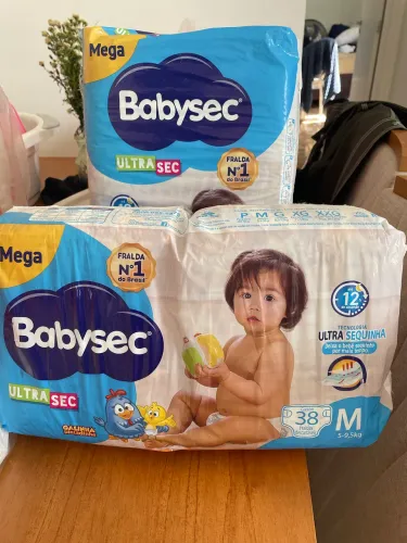 Babysec ultra sec (fita)  Tamanho M- 38 fraldas