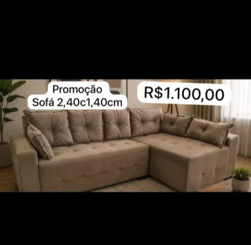 Sofá Itália 2,40x1,40,promoção até o final do mês,preço R$1.100 contato *