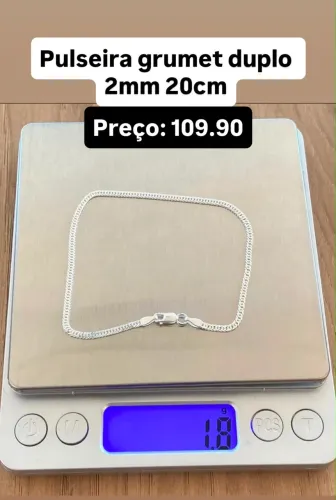 Pulseiras de prata italiana