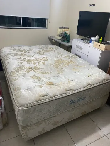 CAMA BOX - BASE/COLCHAO CASAL