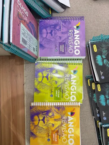 Apostilas anglo pré vestibular cursinho completo novo