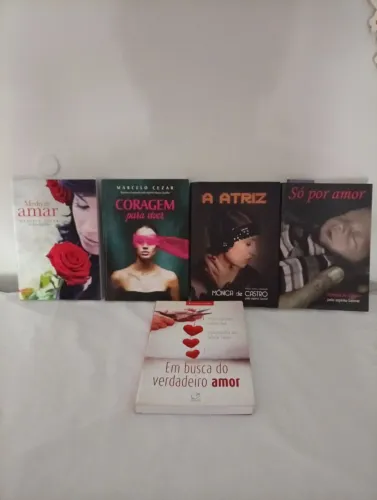 Kit com 5 Livros Romances Espíritas