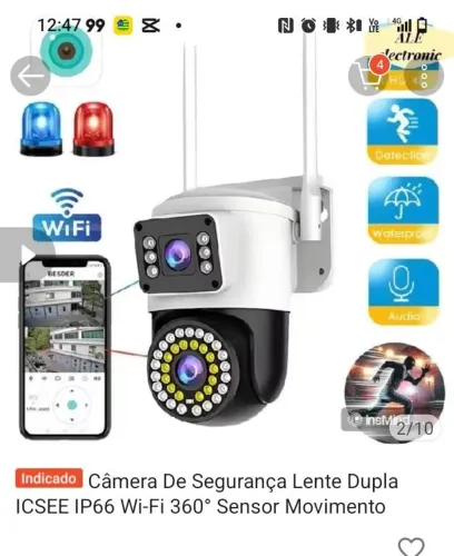 Vende-se essas duas câmeras de segurança