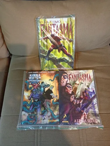 HQs, Último Fantasma 3 vol. ,+ Apenas um Peregrino, Tex Mascara do Terror, 5 vol no total