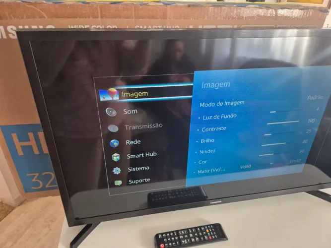 ? Smart TV Samsung 32" (Na Caixa, Estado de Nova!) + Controle Original