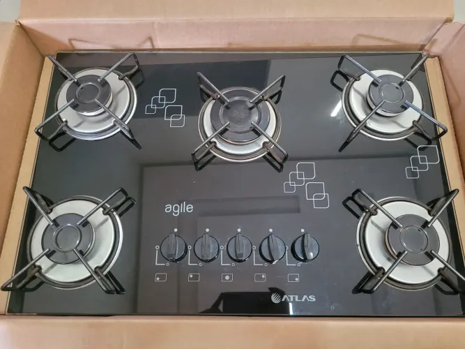 Cooktop Atlas 5 Bocas com Defeito 