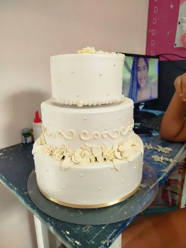 Bolo fake casamento decoração de festa