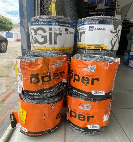 Rolo de Arame Farpado 500 e 250 Metros, Somos Loja. LEIA A DESCRIÇÃO!!!