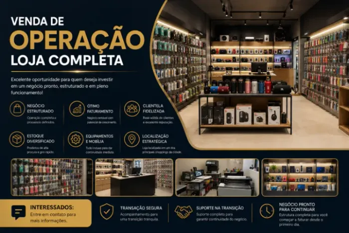 LOJA COMPLETA EM OPERAÇÃO
