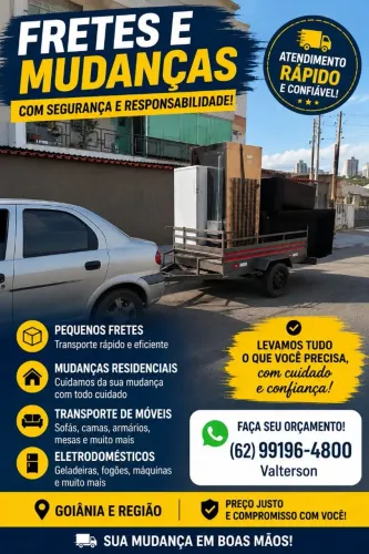 FRETE COM CARRETINHA