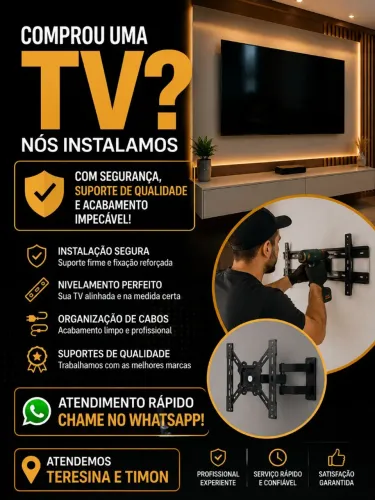 Suporte para TV já com instalação